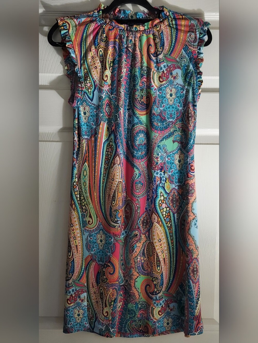 Tommy Hilfiger Multi-Color Paisley Mini Dress. Size 8. D-607